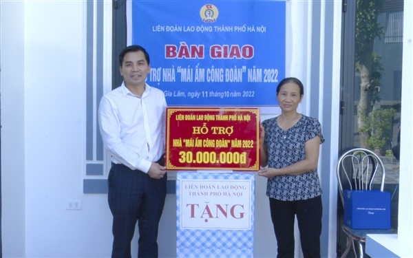 Tiếp tục hỗ trợ “Mái ấm Công đoàn” cho đoàn viên khó khăn