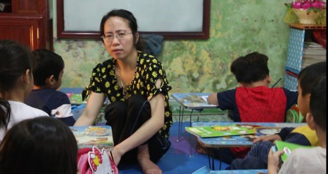 Cô giáo Phạm Thị Lý ở thôn Đỗ Xá, Hưng Yên