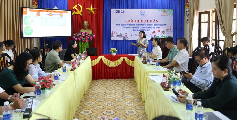 Dự án Tăng cường quyền tiếp cận giáo dục cho học sinh khuyết tật dựa vào cộng đồng sẽ được triển khai ở Quảng Trị trong 3 năm.