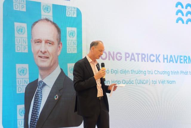 Ông Patrick Haverman - Phó Đại diện thường trú UNDP Việt Nam phát biểu tại chương trình.