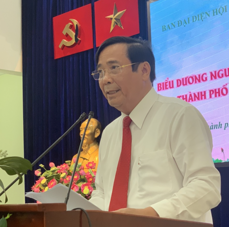 Ông Nguyễn Thanh Bình, Chủ tịch Hội NCT Việt Nam phát biểu tại hội nghị.