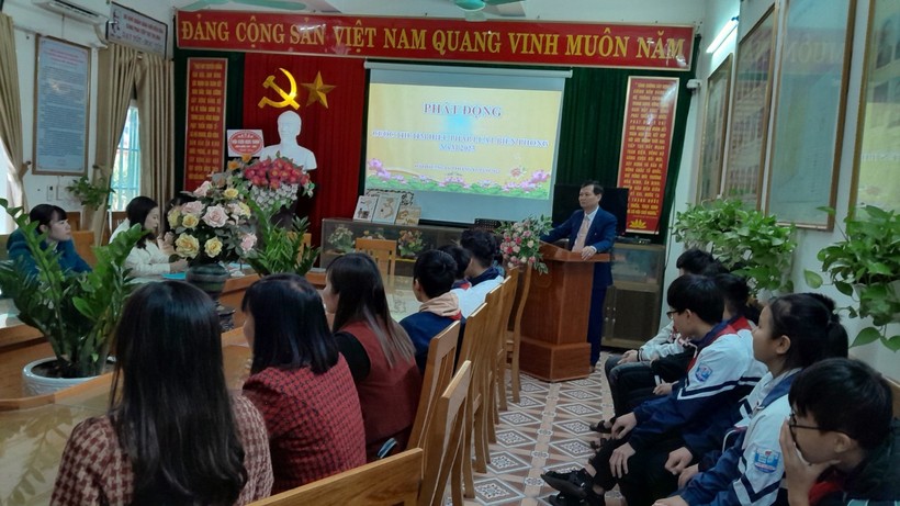 Nhà trường đã phát động cuộc thi trực tuyến “Tìm hiểu Luật Biên phòng Việt Nam” tới toàn thể CBGVNV và học sinh toàn trường từ đầu tháng 12.